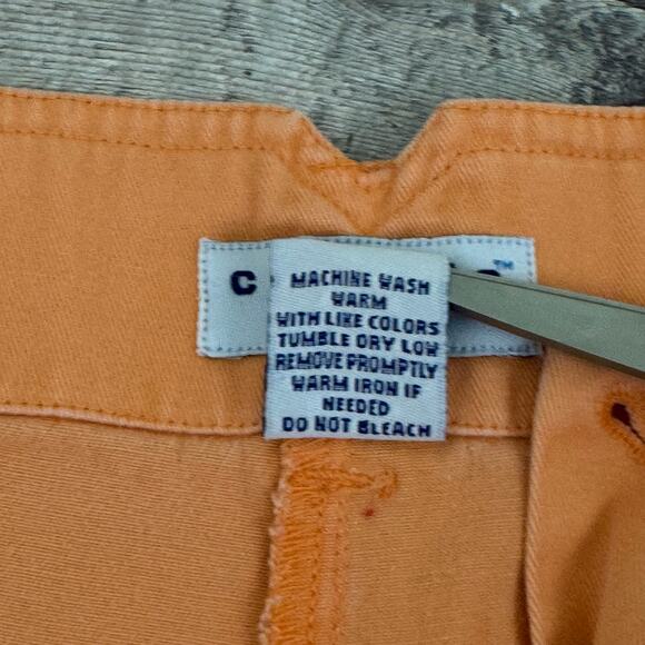 Cuffys Cape Cod MA Women's 16 Shorts Peach 8" Inseam 100% Cotton Summer READ - Picture 5 of 9
